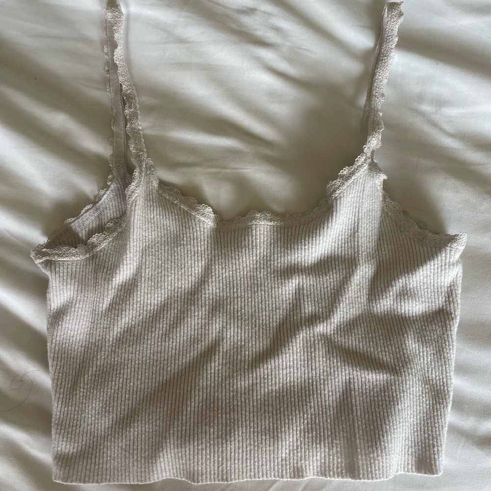 Cropped White Tank
